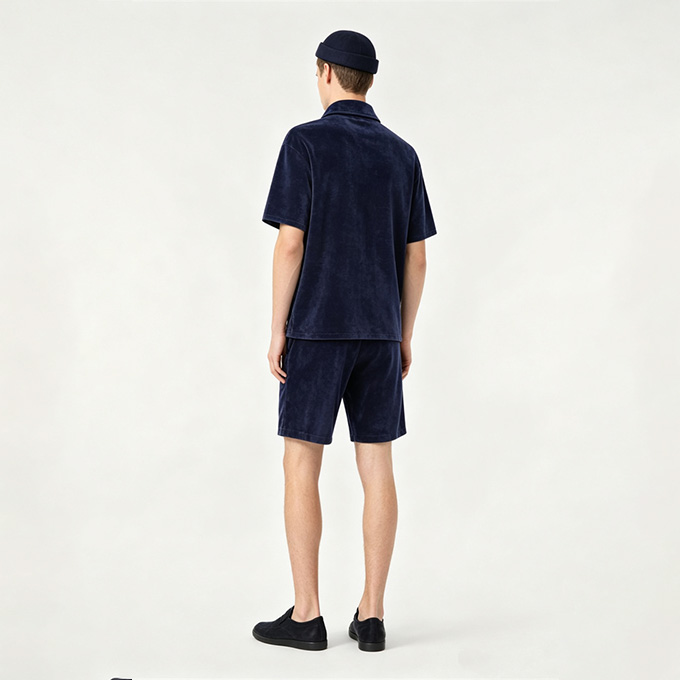 loro piana murano short sleeve polo and shorts set